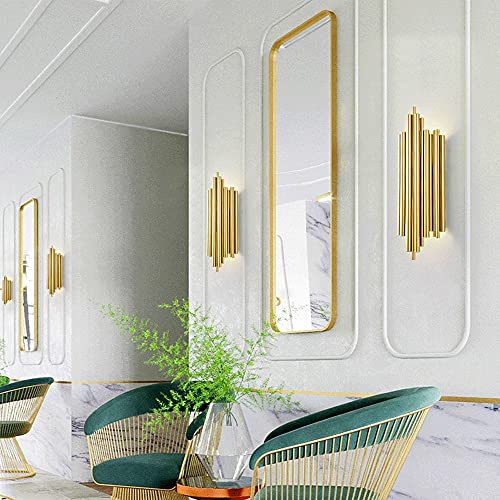 Lampe murale en fer plaqué or d'exception chic et design G9