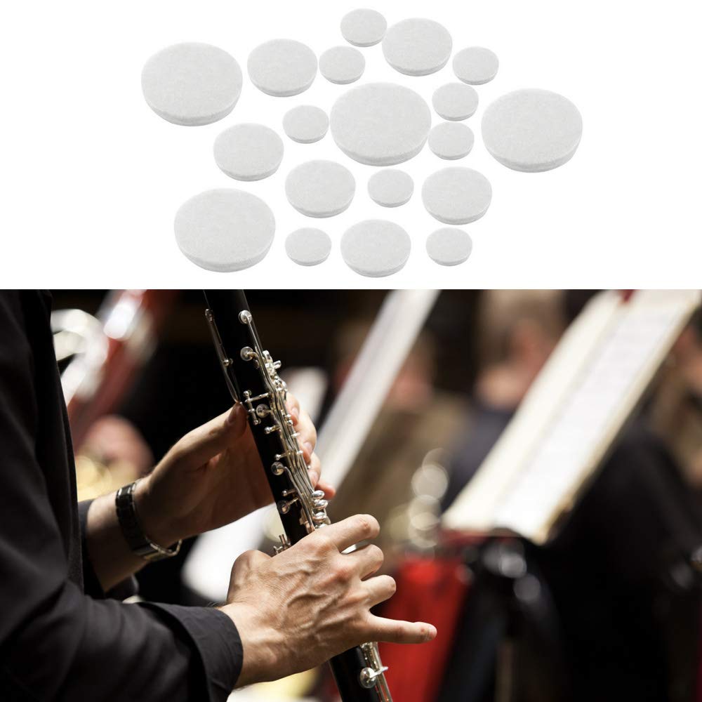 Set di 17 cuscinetti in pelle per clarinetto per accessori di ricambio per strumenti a fiato squisiti 2 set