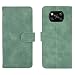 Produktbild TOPOFU Xiaomi Poco X3 NFC Hülle,Retro Flip Lederhülle Wallet Schutzhülle mit Kartensteckplätze,Magnetverschluss,Ständer Handyhülle für Xiaomi Poco X3 NFC-Grün