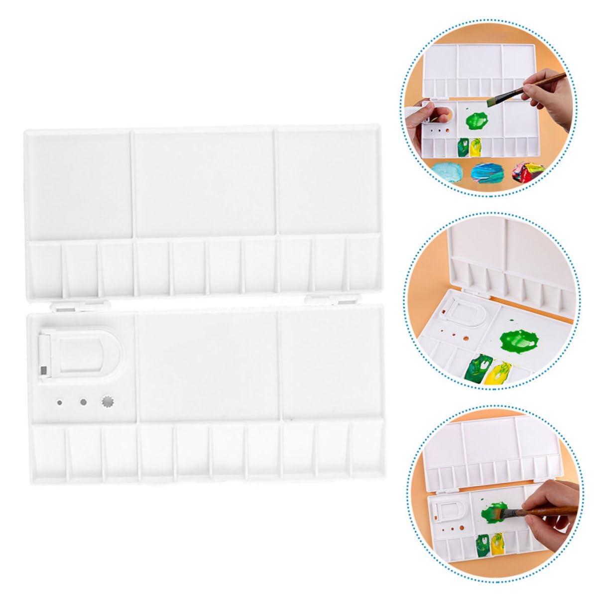 5 Series Caja para Pintura De Acuarelas Y Pigmentos Estuche De Almacenamiento para Pintura Acrílica Y Gouache Herramienta De Arte para Estudiantes Y Artistas 2 Piezas X 5