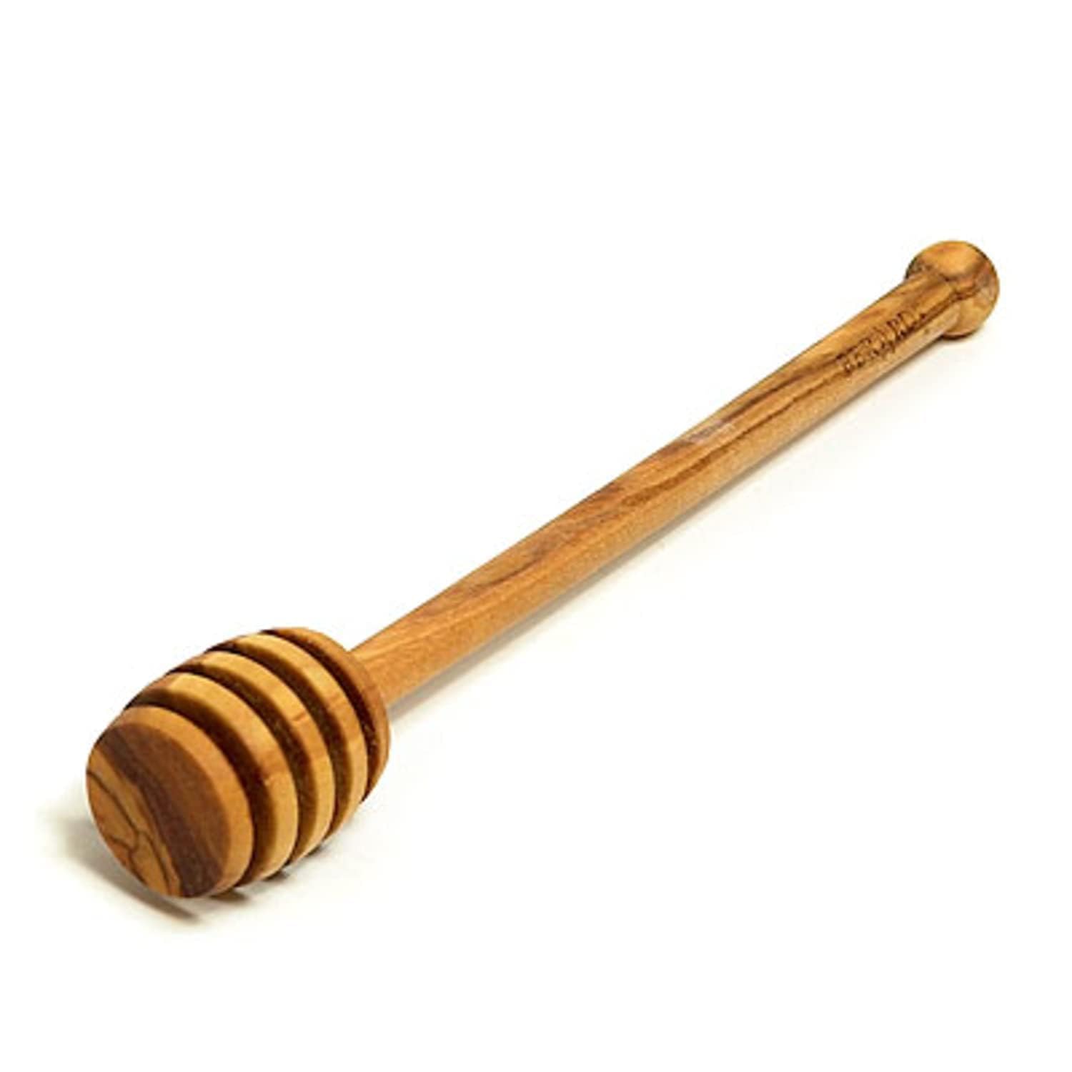SNFE Wooden Honey Dipper - 6 Inch Dipper, Natural Honey Drizzle Server (2)