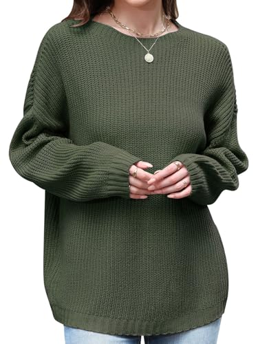 Gloria&Sarah Sweaters for Women Casual Knit Ribbed Pullover Tunic Tops Fall Winter Fashion Clothes S-3XL - Image 3
