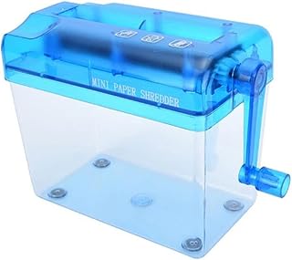 Lodoot Herramienta de corte manual de papel portátil para documentos, oficina en casa, escritorio, color azul