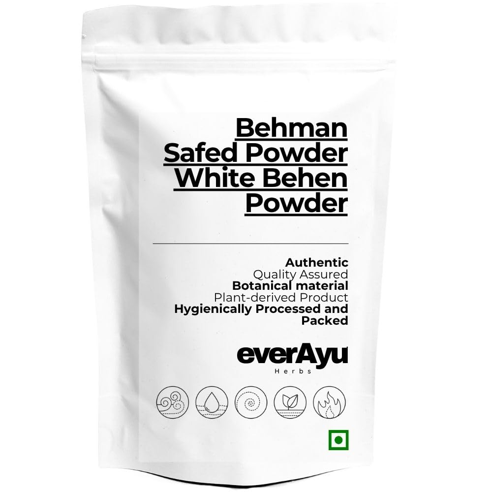 Behman Safed Powder for Energy Enhancement and Immune Support, Centaurea Behen Linn, 1 Pack, Pouch, Natural, Vegan, Gluten Free, Plant Based, 100 Grams-image-35