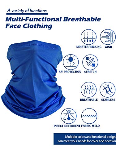 Image of SATINIOR Summer Neck Gaiter Mask Windproof Scarf UV Protection Balaclava Bandanas Breathable Outdoor for Men Women
