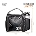 NUTRIFIT Meal Prep Bag for the Active Live Style with 6 food Containers, Shakers, and Vitamin Carrier Black