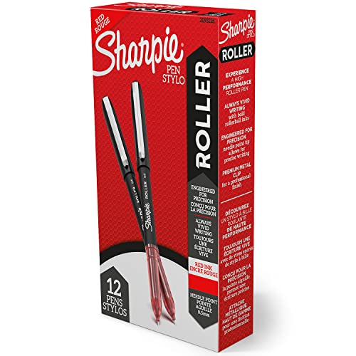 Sharpie stylos à bille rouge 0.5 mm pour annoter vos documents sans bavure