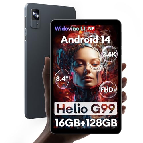 Headwolf FPad6 - Tablet Android de 8 pulgadas, pantalla 2560 x1600, Helio G99 Octa-Core, 16 GB + 128...