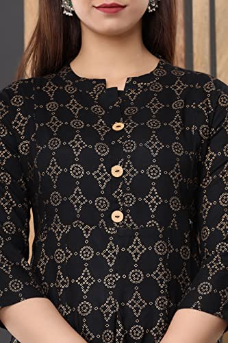 Image of Vinny's Creation Women's Cotton Maternity Kurti | Floral Printed Feeding Kurta with Hidden Zipper | Stylish Pregnancy Gown & Nursing Dress for Womens