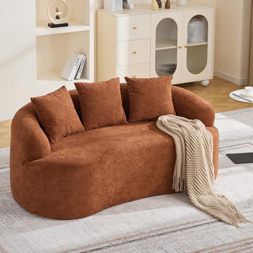 Abbrevi 65" Curved Loveseat Sofa, Deep Seat Love Seat Couches