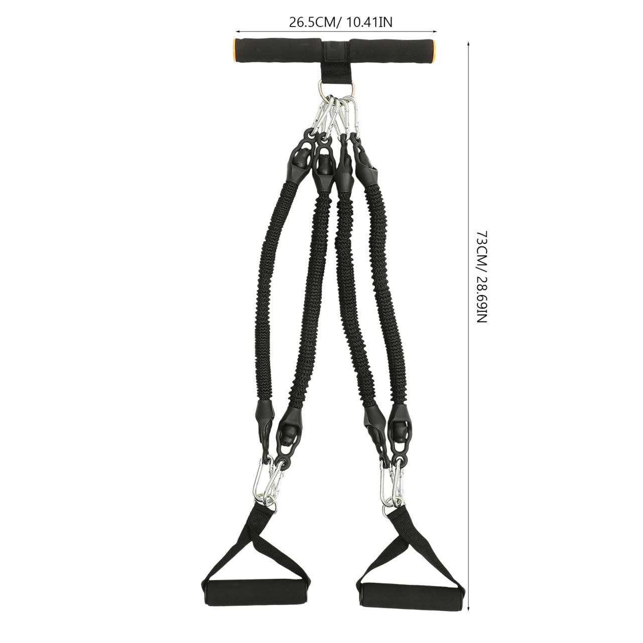 Ciieeo Fascia Elastica di Resistenza per Fitness Pedale Corda di Tensione Multifunzionale per Allenamento Gambe Braccia e Addominali Attrezzatura Portatile per Esercizi a Casa e