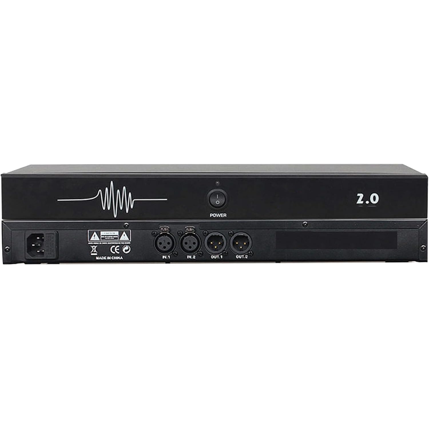 Generisch Cyfrowy procesor audio z 2 wejściami i 2 wyjściami, wzmocnienie akustyczne 5-14 dB, aktywacja za pomocą jednego przycisku, do występów scenicznych i konferencji