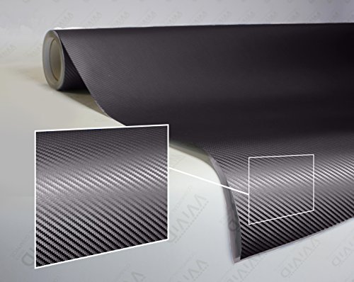 Vinyle 3D fibre de carbone Vvivid 0.3x1.5m avec transfert Oracal gris - 3