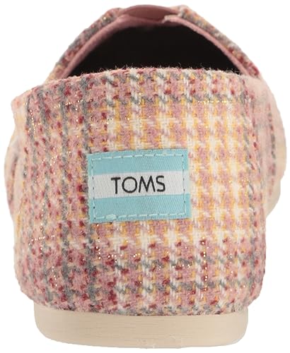 Image of TOMS Women's Alpargata CloudBound Loafer Flat, Pink Quartz Plaid Tweed, 11