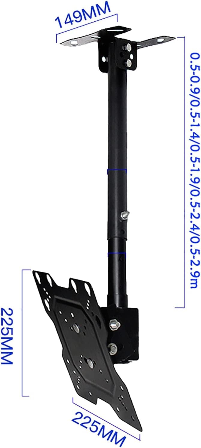 Staffa di montaggio per TV a soffitto con braccio regolabile in altezza per TV LCD a schermo piatto da 14 a 32 pollici