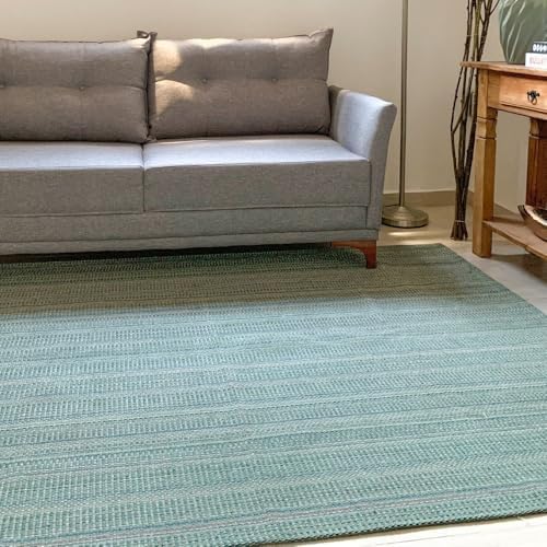 Tapete Sala Quarto Algodão 1,40 x 2,00m Indiano Colorido Antiderr...