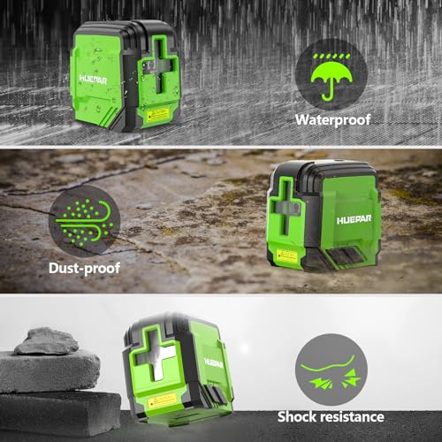 Huepar LASER À LIGNES CROISÉES GK011DG Laser Level, Huepar Self Leveling Lazer Level Green Laser Level thumb #6