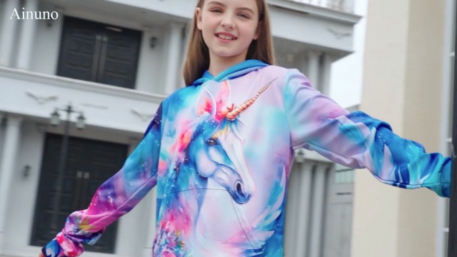 Amazon.com: Ainuno Unicorn Hoodie,Unicorns Gifts for Girls Cute