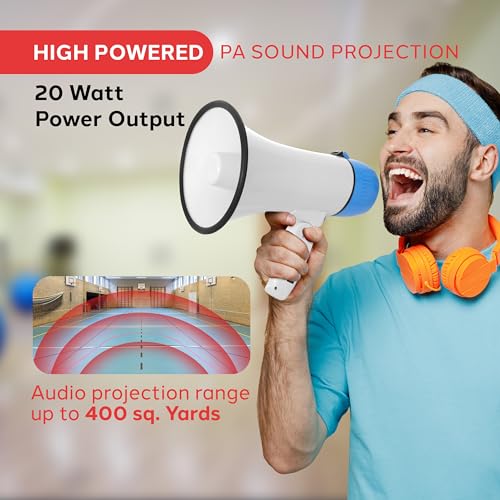 Pyle PMPRA214WHI 20W Megaphone Bullhorn thumb #1