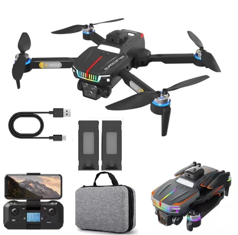 Image of dRoNe wItH hD DuAl cAmErA BrUsHlEsS MoToR, oNe cLiCk tAkEoFf /lAnDiNg FlIp rOlLiNg gEsTuRe cOnTrOl wI-Fi cAmErA ReMoTe cOnTrOl sTuNnInG PhOtOs dRoNe-1080-4K (WZ-40)