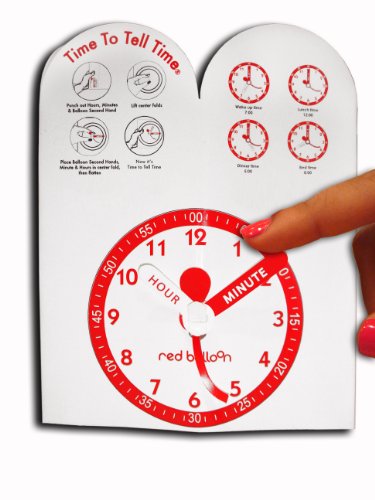 Red Balloon Kids' Bezel Stainless Steel Time Teacher Analog Leather Strap Watch3