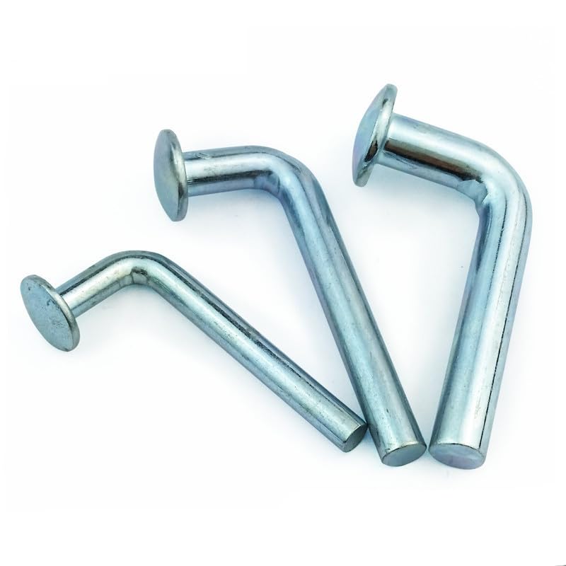 Generic 12pcs M4 M5 M6 M7 M8 pins lowel L-Type Heavy Shelf Latch Warehousing Insurance locating pin - (Length: M8)