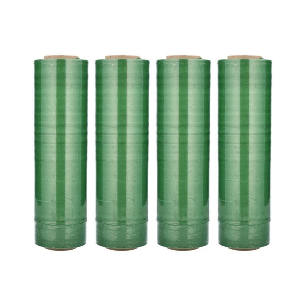 256 Pack Tinted Green Stretch Wrap for packing, 12 Inch x 1500 Feet, 80 Gauge Wrap, Strong Plastic Wrap for Moving furniture, Multipurpose moving wrapping plastic roll, Ideal Packing Wrap