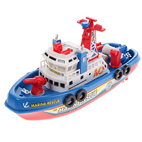 Preisvergleich Produktbild Demiawaking Feuer Boot Electric Boot Kinder Elektrisches Spielzeug Navigation Nicht Remote Kriegsschiff