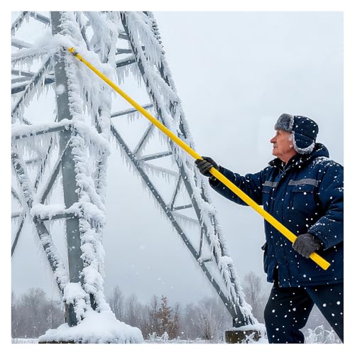 Wysokonapięciowy skrobak do usuwania lodu śnieżnego, izolowany pręt z włókna szklanego, łamacz lodu do zasilania elektrycznego, podstacji, placów budowy, trwałe i lekkie narzędzie