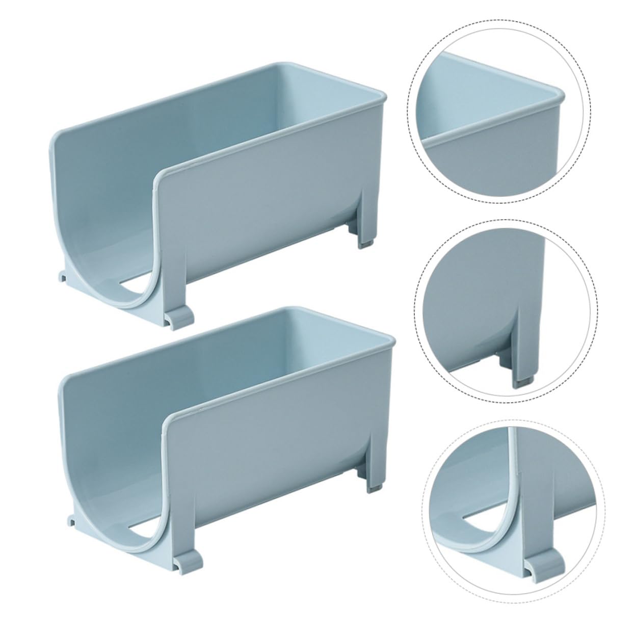 STOBAZA Drink Storage Box 2pcs Beverage Racks Refrigerator Storage Shelves for Pantry