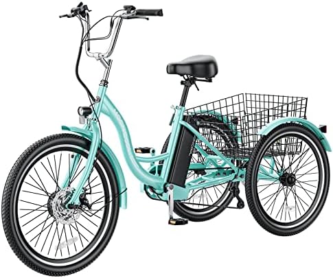 Electric Tricycle for Adults, 350W 36V Electric Trike Motorized Three Wheel Electric Bicycle Electric Tricycle for Adults, 350W 36V Electric Trike Motorized Three Wheel Electric Bicycle