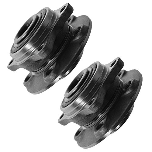 Image of TRQ 2 Piece Front Wheel Bearing & Hub Assembly Set Compatible with 2001-2009 Volvo S60 1999-2006 S80 2001-2007 V70 2003-2007 XC70