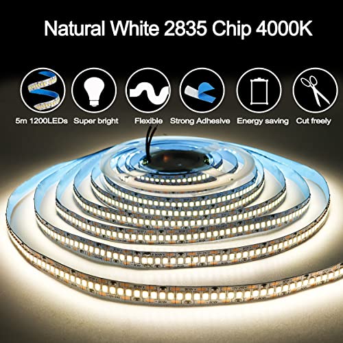Tira de LED 12V Luz Natural 4000K 5m 1200 LEDs miniatura 2