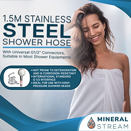 Regadera MineralStream Chakra con manguera 1.5m miniatura 4
