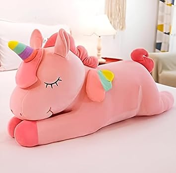 Sitting Unicorn Plush Toy Unicorn Soft Toys for Kids Cute White Soft Toy for Kids (30CM)