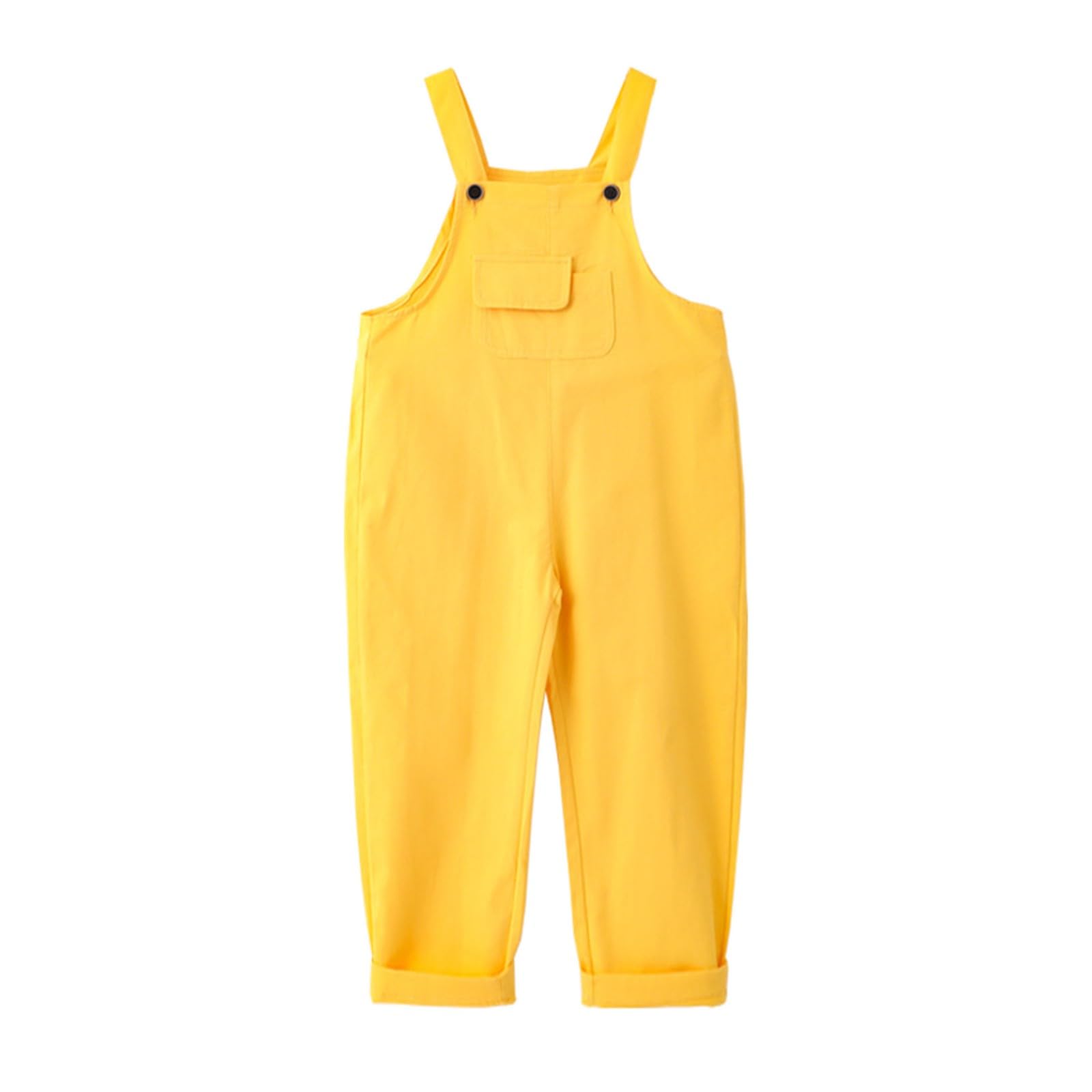 Salopette pour Enfants Garçons et Filles Coupe Droite Baggy à Bretelle Réglable Combinaisons d'Été Décontractées en Coton Style Preppy Mignon Romper - Dungarees Mignonne Ados - Denim Workwear