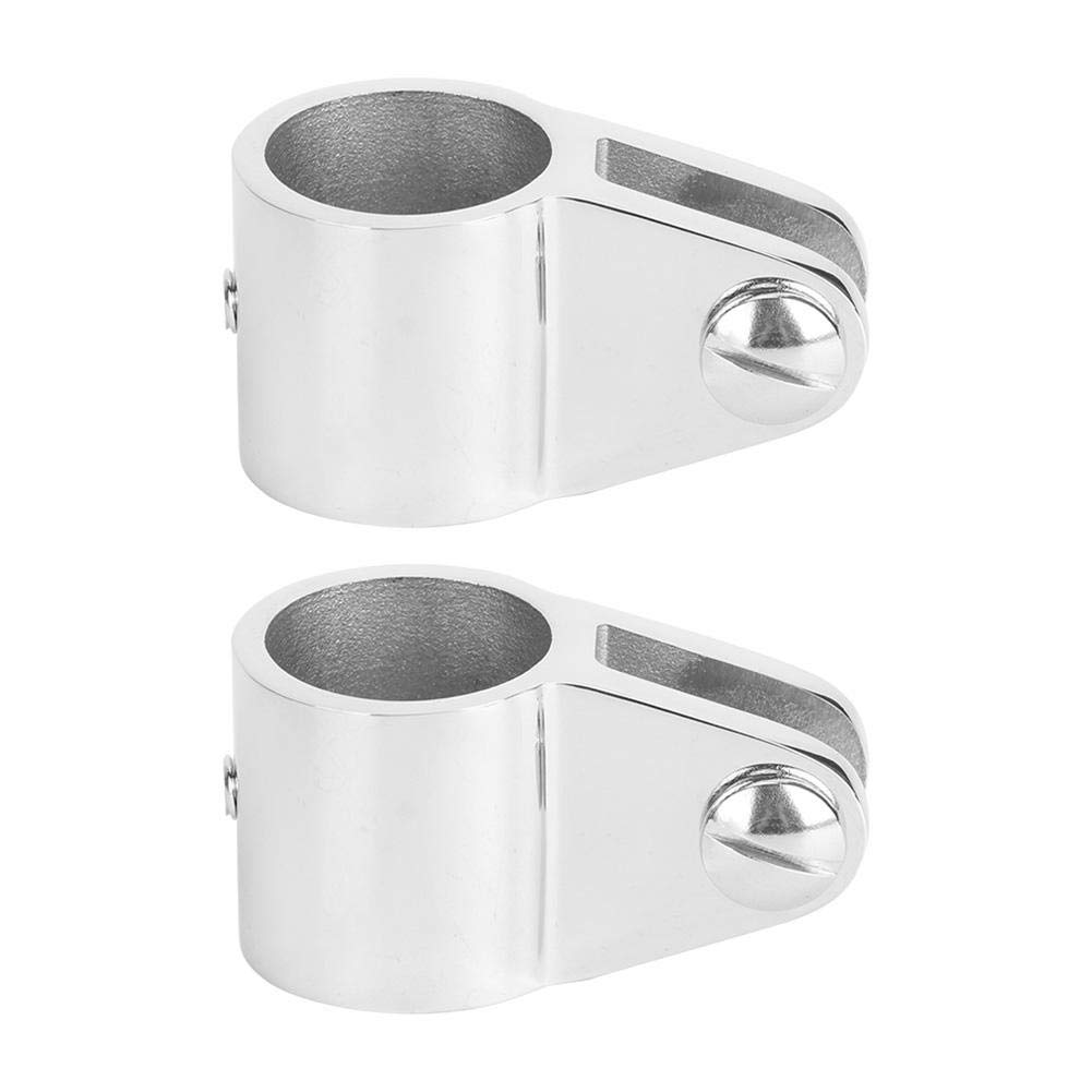 Marine Hardware Aufsteckbar, Marine Marine Jaw Slides, 2Pcs Edelstahl Bimini Top Marine Hardware Fitting für aufblasbare Fiberglas Yachten(25mm)