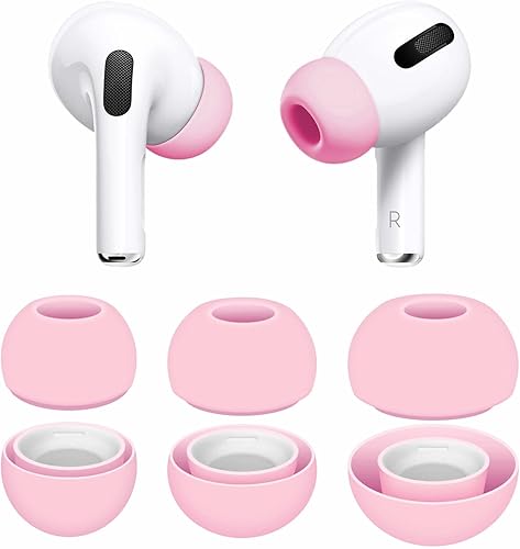 3 pares compatibles con AirPods Pro 1st 2nd Ear Tips Buds, pequeños, medianos y grandes, 3 tamaños de goma de silicona, accesorios de gel
