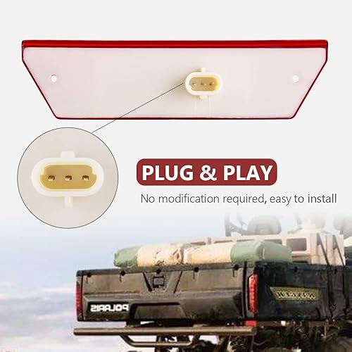 Miniatura 4 de Ranger - Luz trasera compatible con Polaris Ranger 500 700 800 900 2009-2016, repuesto OEM 2411099 (2411099 rojo)