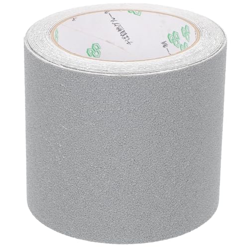 Ipetboom Anti-slip Abrasive Tape for Floors and Stairs, Waterproof Non-skid Safety Grip Strip 10cm X 5m, Sturdy Gray Textured Anti-slip Protection for Indoor and Outdoor Use