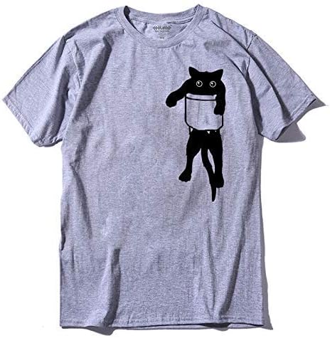 Amazon Tシャツトップスtシャツ 100 コットン緩いスタイルの猫のプリントメンズtシャツカジュアル半袖o 首面白いメンズ Tシャツ カットソー 通販 Amazon Tシャツトップスtシャツ 100 コットン緩いスタイルの猫のプリントメンズtシャツカジュアル半袖o 首面白いメンズ Tシャツ カットソー 通販