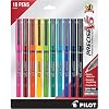 Pilot Precise V5 Capped Liquid Ink Rollerball Pens, Extra Fine Point Ink Pens 0.5 mm, Colored, Assorted Colors, Pack of 10 - Ideal for School, Journaling, Office Writing