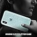 MATEPROX Compatible with iPhone Xs case,Compatible with iPhone X Glitter Bling Sparkle Cute Girls Women Protective Case -Green