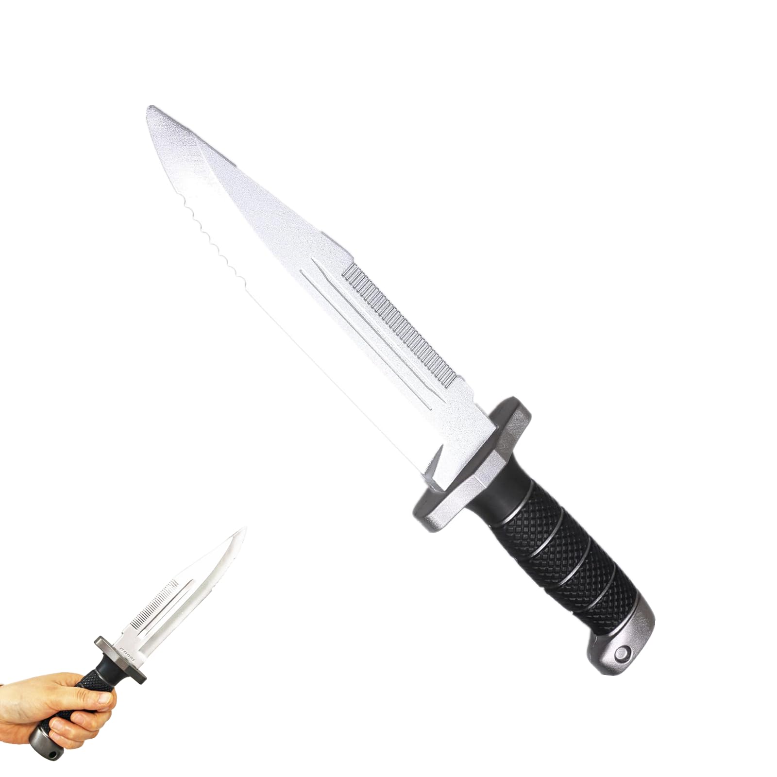 1 PCS Fake Knife Blunt Dagger Prop Foam Training Dagger Knife for Martial Art Training Costume Party Props(12")