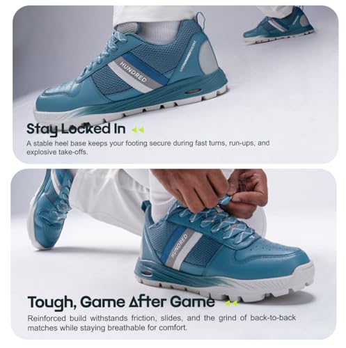 HUNDRED PitchStrike Cricket Shoes Blue Light Blue/White - Image 5