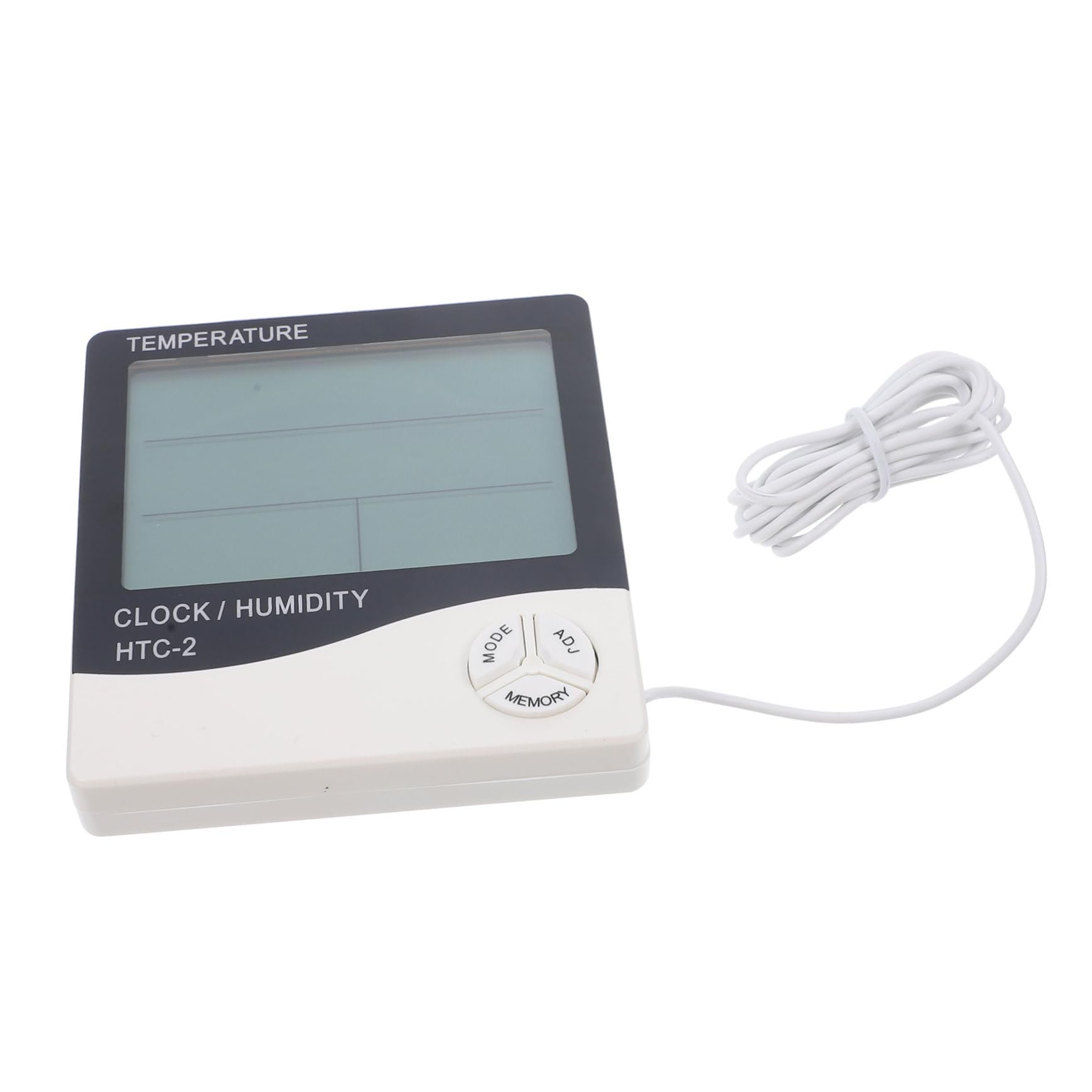 Kisangel 3piezas Digital Lcd Para Acuarios y Terrarios Sensor Externo Higrómetro Integrado Lecturas De Temperatura y Humedad Real Para Peceras y Monitoreo De Condiciones Ambientales