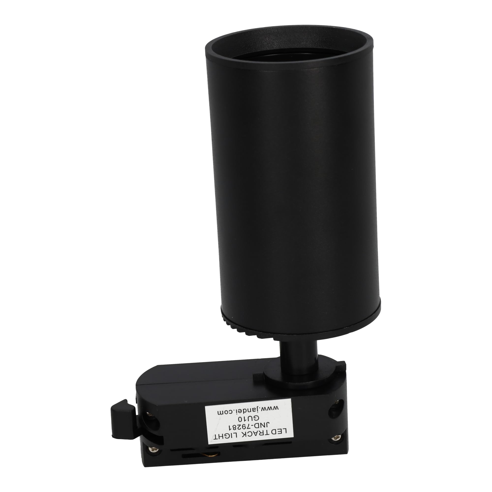 Jandei - Pack 5x Foco Carril Orientable para GU10, Monofásico 220V, Aluminio. Ideal para Iluminación Direccional en Hogares y Comercios. Bombilla No Incluída. (Negro)
