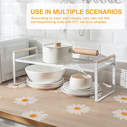 Innolites 9 Pcs Refrigerator Liners, 17.7"X11.8" Washable Non-Slip Eva Fridge Liner, Refrigerator Shelf Liners-Bpa Free, For Fridge Glass Shelf Cabinet Drawer Mats (9 Orange) #TOP2