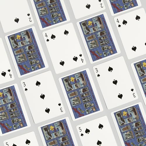 Baraja de poker escena Big Spring Texas 52 cartas miniatura 4