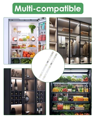 2 Stück LED Kühlschrank Licht für Gorenje Rongsheng Hisense E349766 MDDZ-162A 1629348 DC12V 2W Lichtleisten für Ersatz-Kühlschranklampe kompatibel mit Kenwood KIFF5017 KIFF5020 KIFF7017 KIFF7020